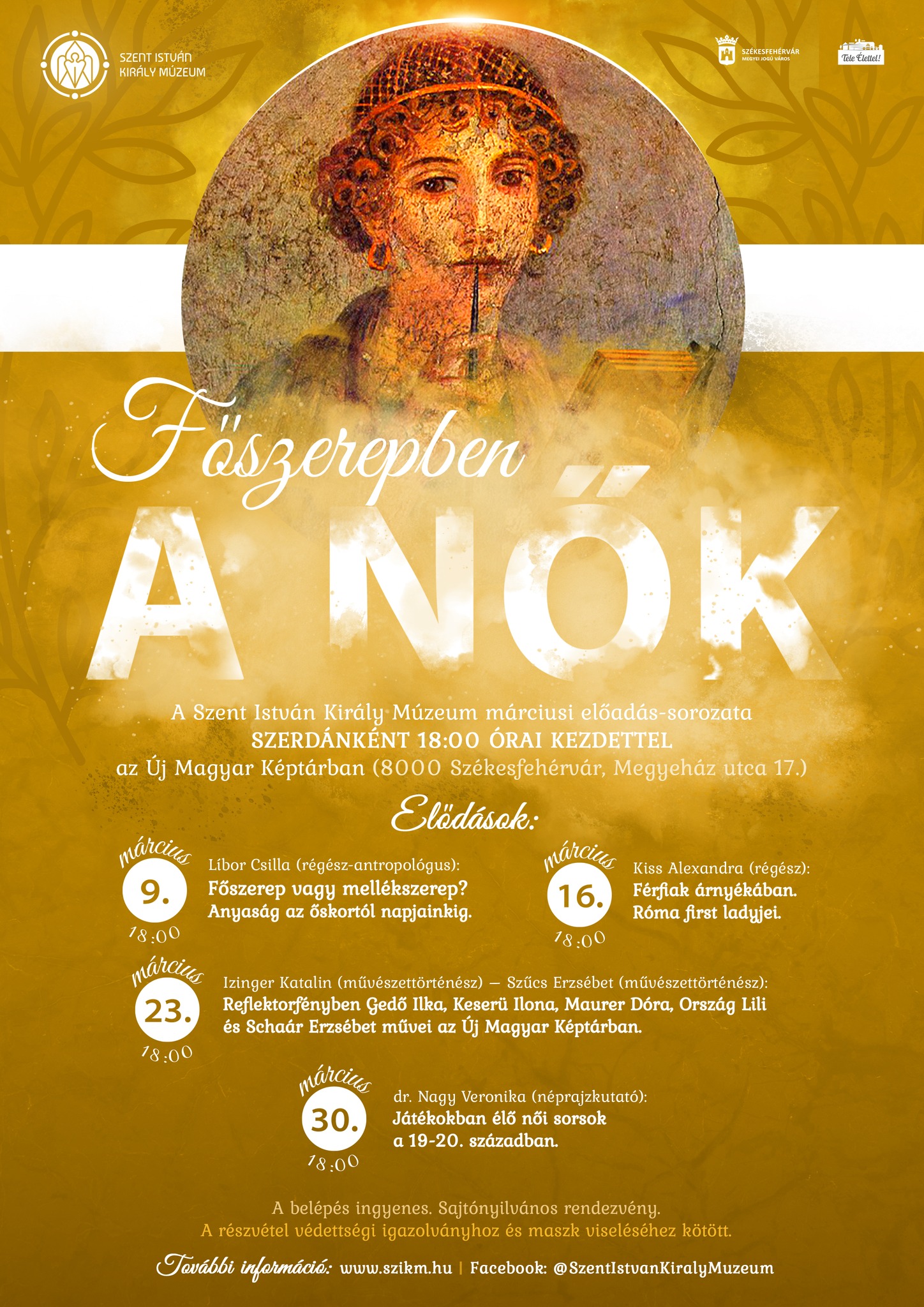 Főszerepben a nők: előadássorozat a Szent István Király Múzeumban